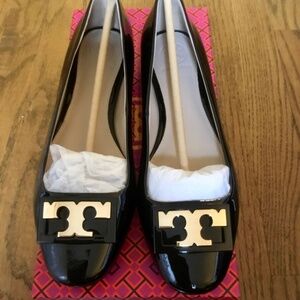 NWT Tory Burch Gigi Ballet Flat Black Patent Leather - Size 7